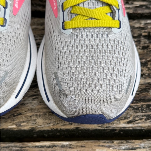 Brooks Ghost 14 Women’s Sz 8 B Running Athletic Shoes Gray Pink Blue T8 See Note - Picture 14 of 15